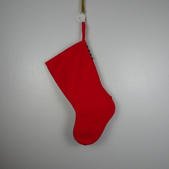 💰3/$25 Snowman 3D Christmas Stocking Holidays Decor Bell Red Green 18" - Picture 4 of 8